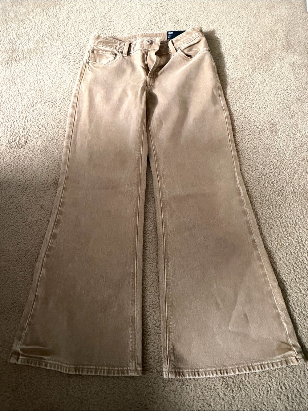 American Eagle low rise baggy flares size 6